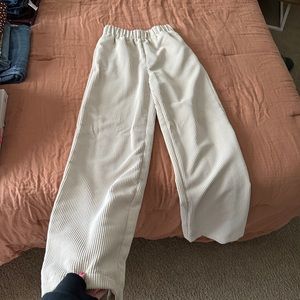 Cream colored corduroys